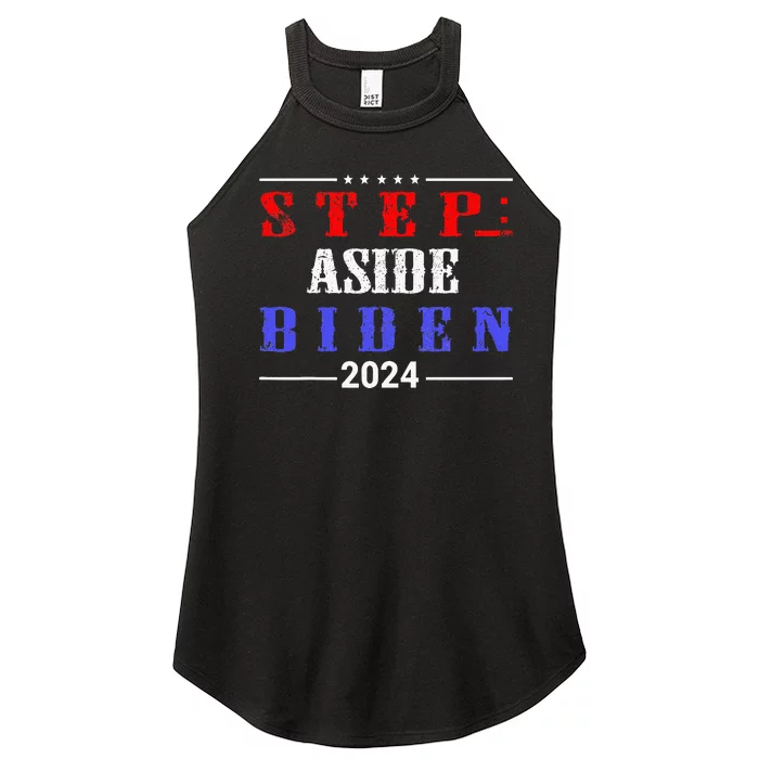 Step Aside Biden Replace Joe Funny Pro Trump Election Women’s Perfect Tri Rocker Tank