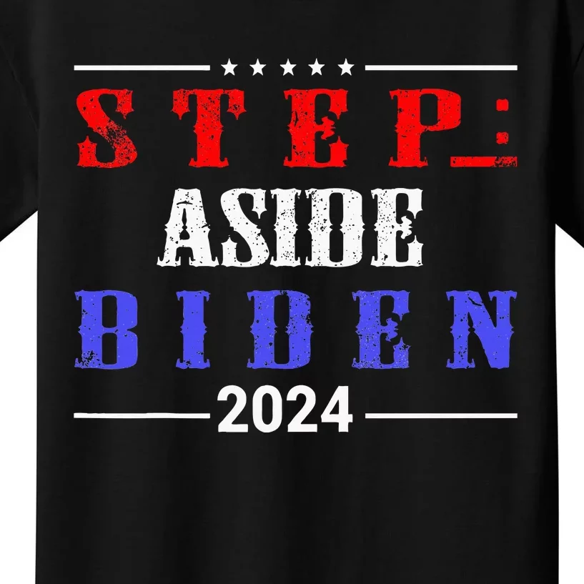 Step Aside Biden Replace Joe Funny Pro Trump Election Kids T-Shirt