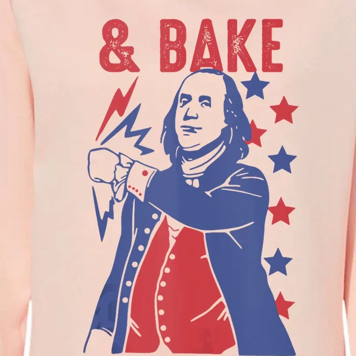 Shake And Bake Funny Couple Matching 4th Of July Bake Womens California Wash Sweatshirt