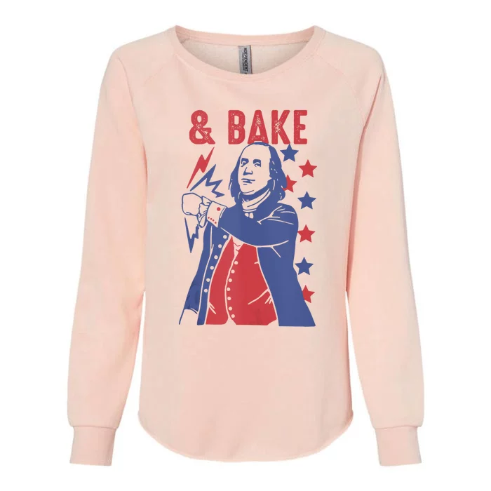 Shake And Bake Funny Couple Matching 4th Of July Bake Womens California Wash Sweatshirt