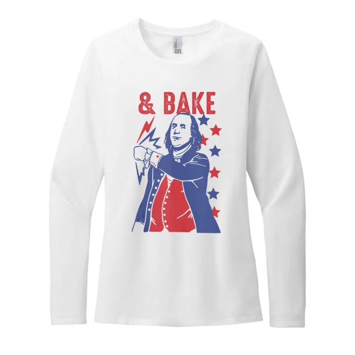 Shake And Bake Funny Couple Matching 4th Of July Bake Womens CVC Long Sleeve Shirt