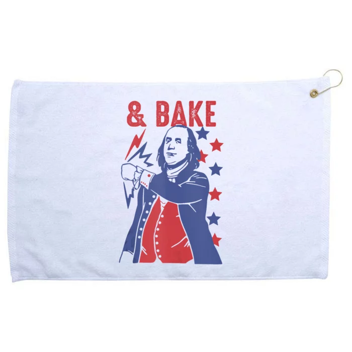 Shake And Bake Funny Couple Matching 4th Of July Bake Grommeted Golf Towel