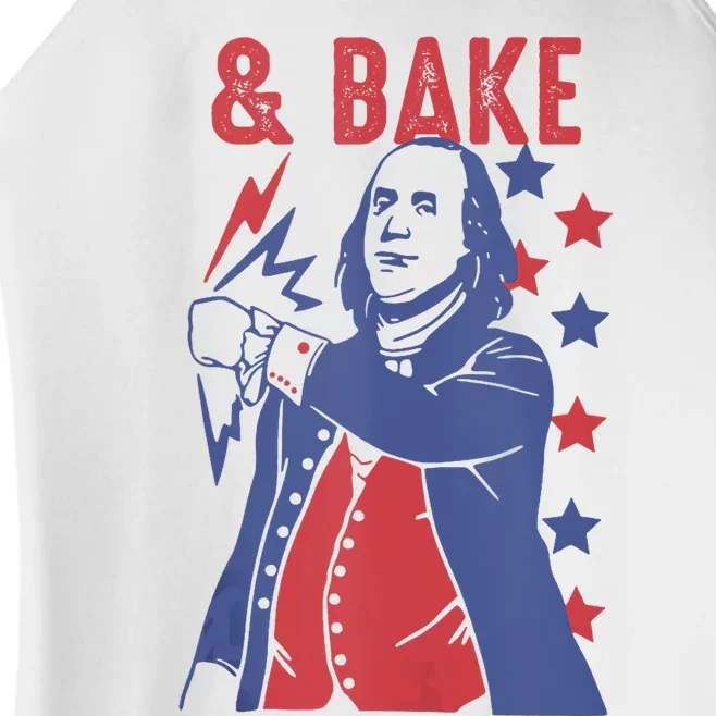 Shake And Bake Funny Couple Matching 4th Of July Bake Women’s Perfect Tri Rocker Tank