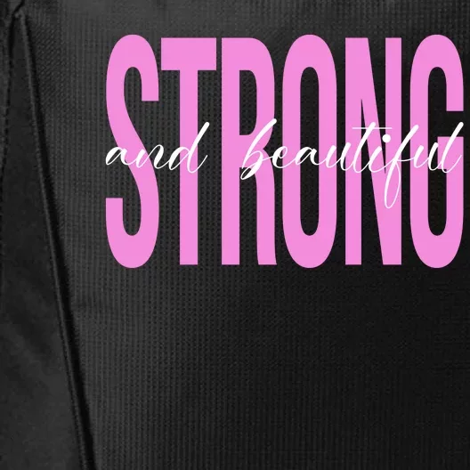 Strong And Beautiful Breast Cancer Awareness City Backpack