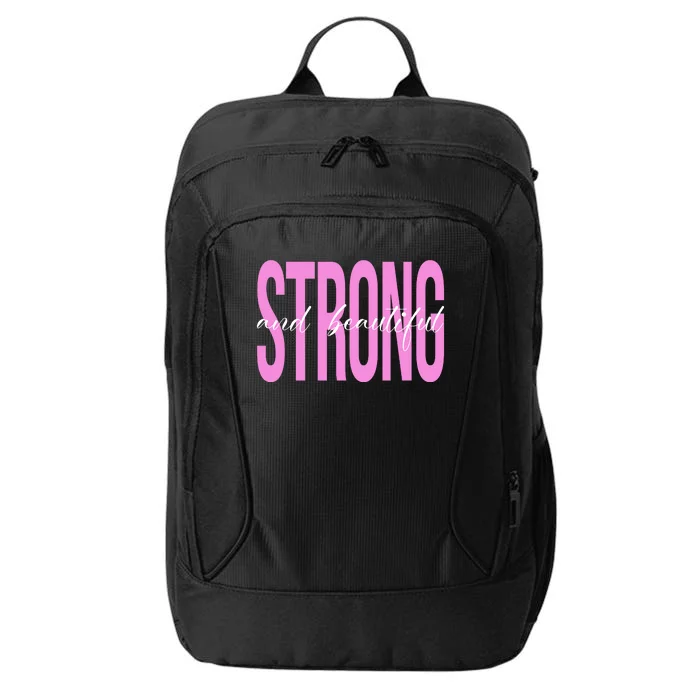 Strong And Beautiful Breast Cancer Awareness City Backpack