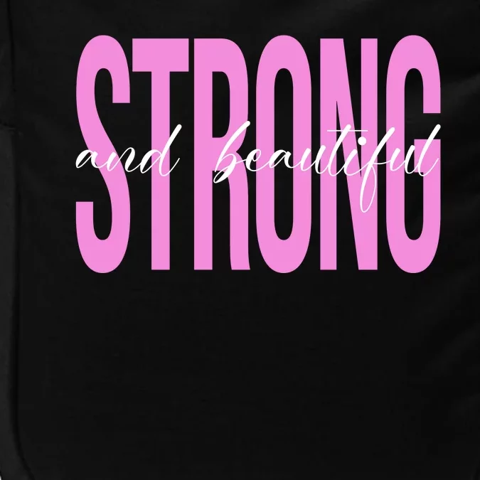 Strong And Beautiful Breast Cancer Awareness Impact Tech Backpack