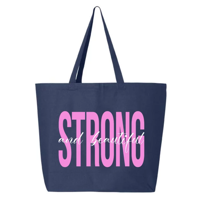 Strong And Beautiful Breast Cancer Awareness 25L Jumbo Tote