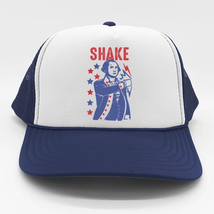 Shake And Bake Funny Couple Matching 4th Of July Shake Trucker Hat