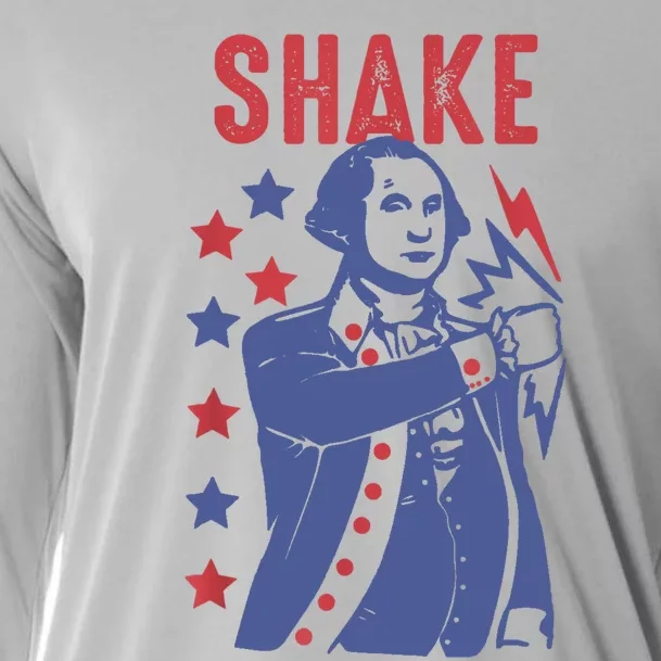 Shake And Bake Funny Couple Matching 4th Of July Shake Cooling Performance Long Sleeve Crew