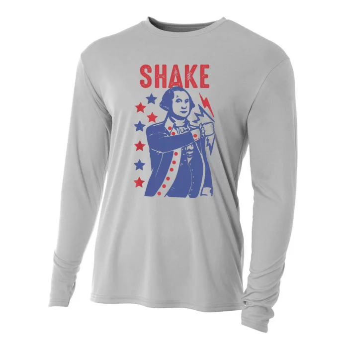 Shake And Bake Funny Couple Matching 4th Of July Shake Cooling Performance Long Sleeve Crew