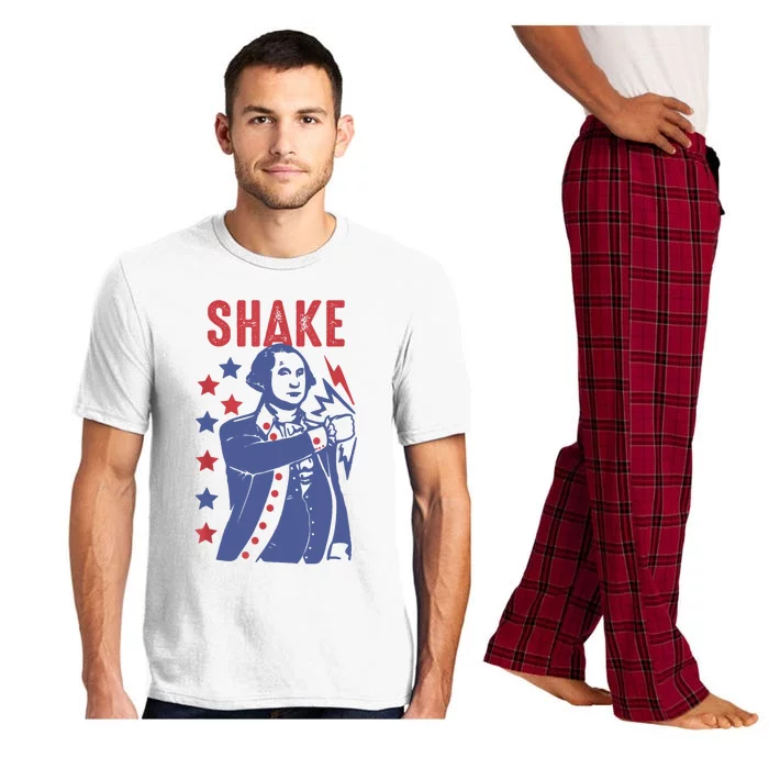 Shake And Bake Funny Couple Matching 4th Of July Shake Pajama Set