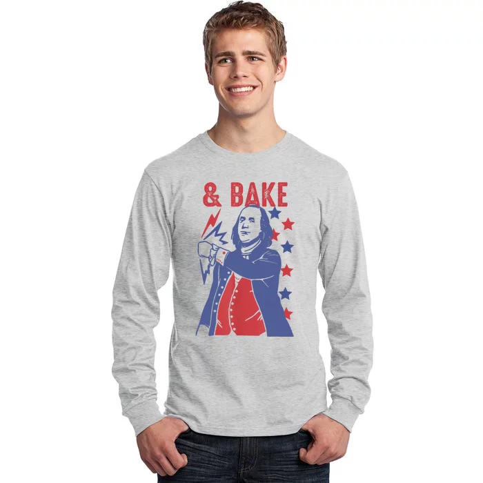 Shake And Bake Funny Couple Matching 4th Of July Bake Tall Long Sleeve T-Shirt