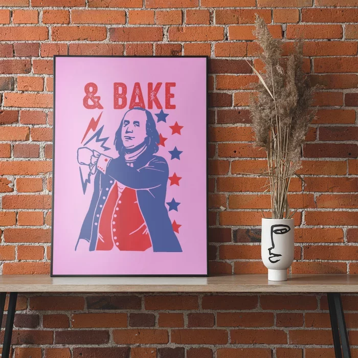 Shake And Bake Funny Couple Matching 4th Of July Bake Poster