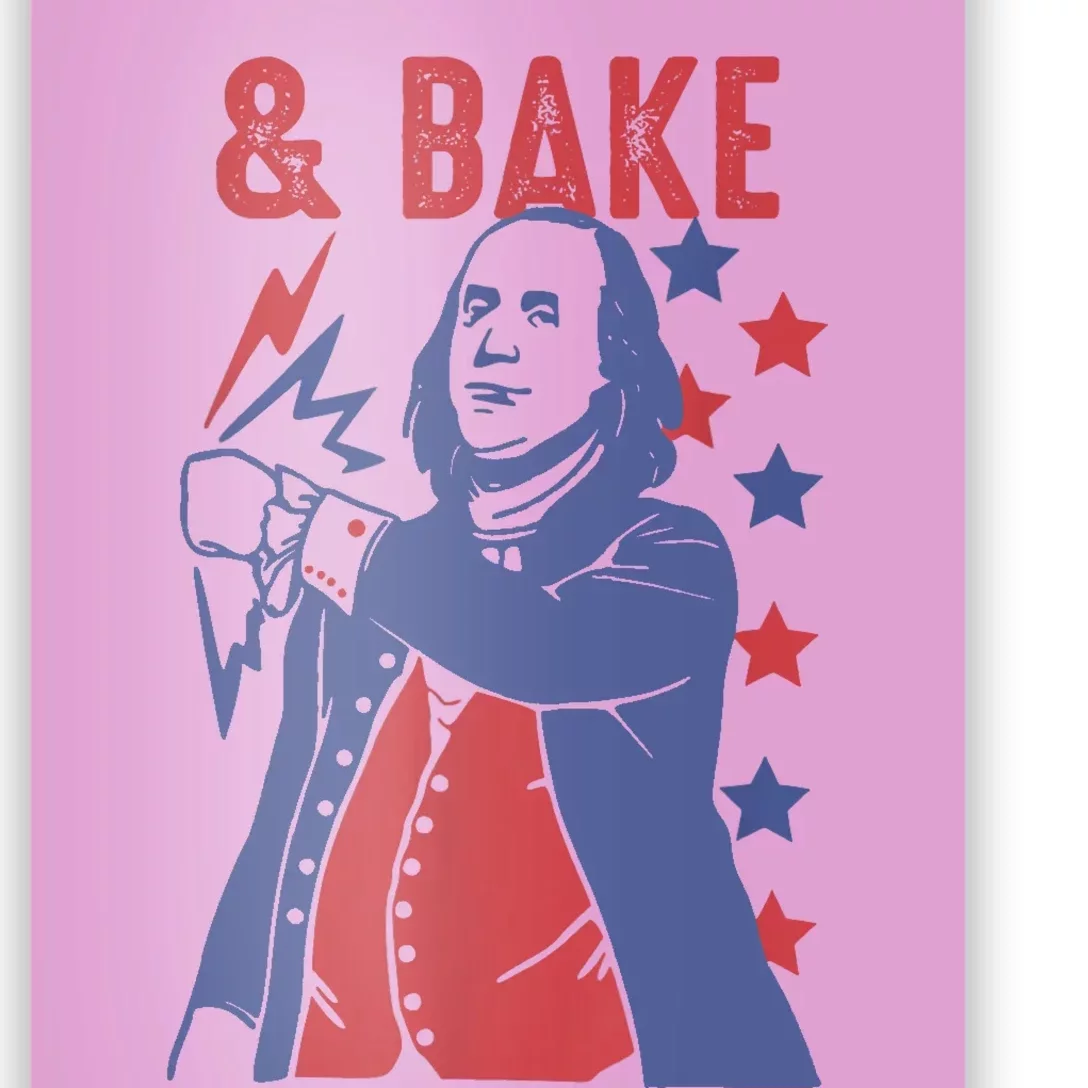 Shake And Bake Funny Couple Matching 4th Of July Bake Poster