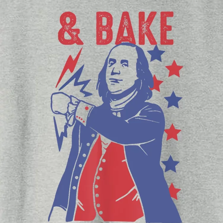 Shake And Bake Funny Couple Matching 4th Of July Bake Women's Crop Top Tee