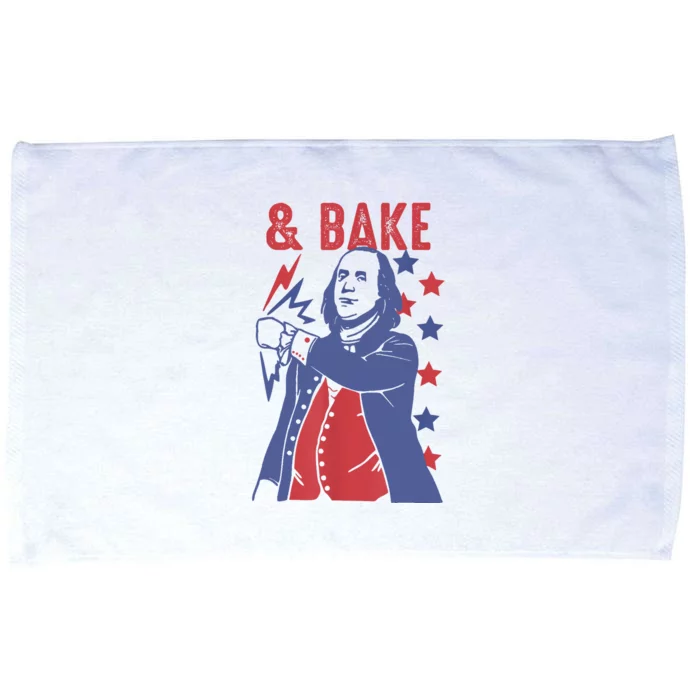 Shake And Bake Funny Couple Matching 4th Of July Bake Microfiber Hand Towel