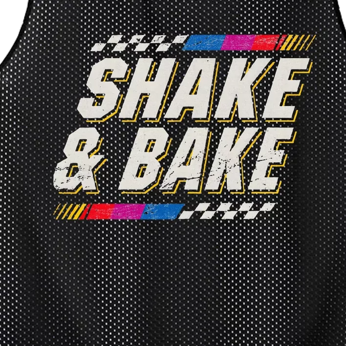 Shake And Bake Funny Racer Mesh Reversible Basketball Jersey Tank