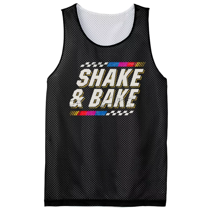 Shake And Bake Funny Racer Mesh Reversible Basketball Jersey Tank