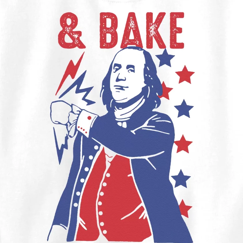 Shake And Bake Funny Couple Matching 4th of July Bake Kids Sweatshirt