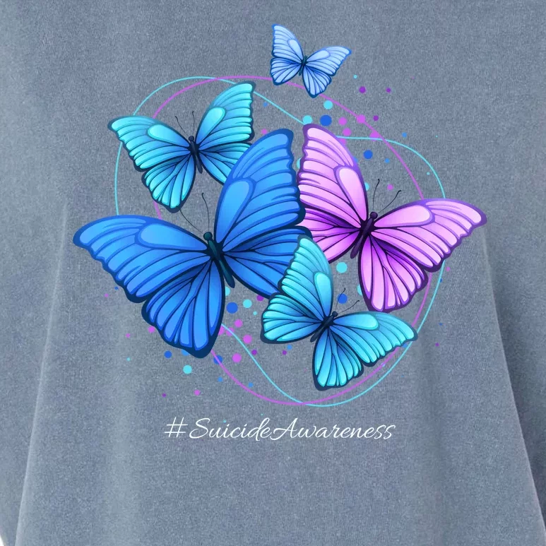 Suicide Awareness Butterfly Garment-Dyed Women's Muscle Tee