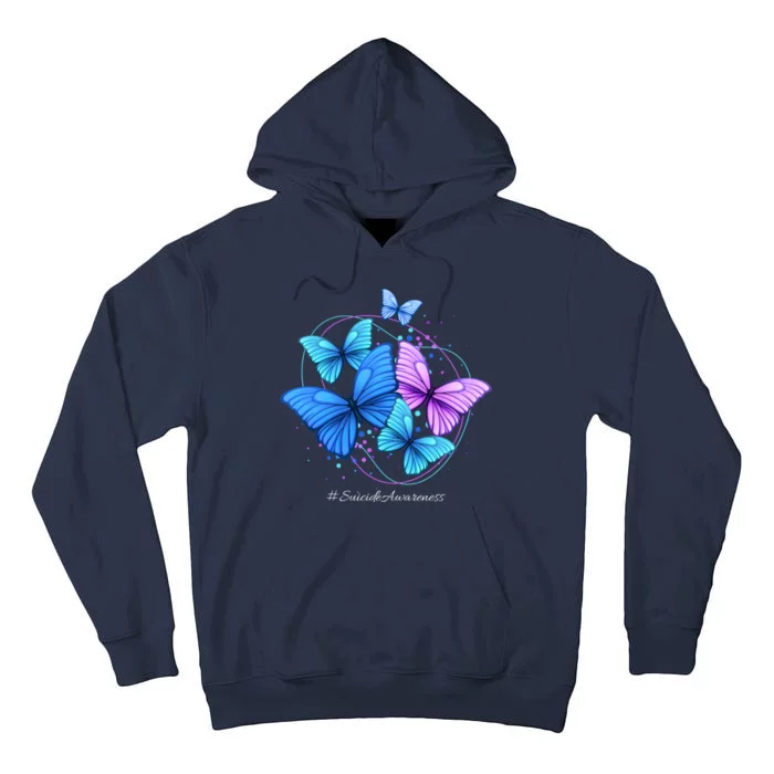 Suicide Awareness Butterfly Tall Hoodie