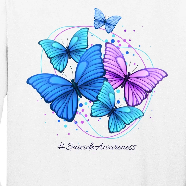 Suicide Awareness Butterfly Long Sleeve Shirt