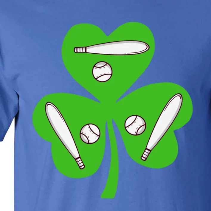 Shamrock American Baseball St Patrick's Day Funny Gift Tall T-Shirt