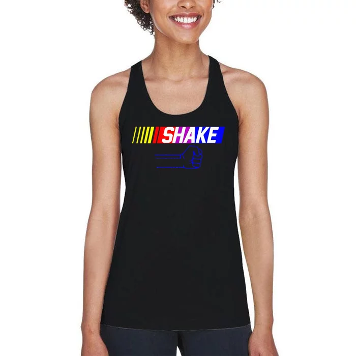 Shake And Bake Funny Family Lover Dad Daughter Son Matching Women's Racerback Tank