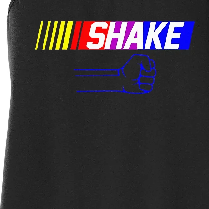 Shake And Bake Funny Family Lover Dad Daughter Son Matching Women's Racerback Tank