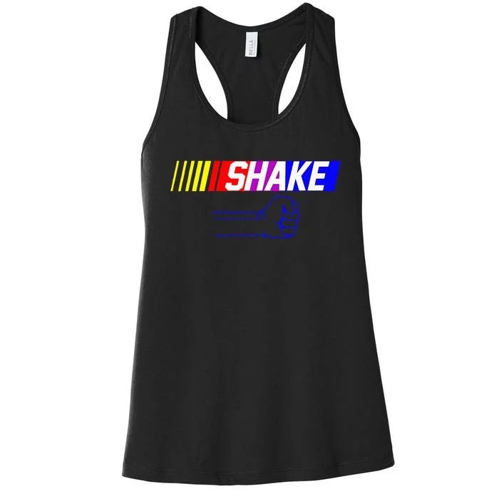 Shake And Bake Funny Family Lover Dad Daughter Son Matching Women's Racerback Tank