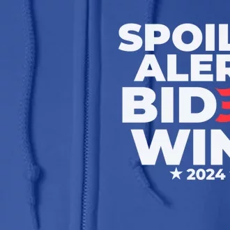 Spoiler Alert Biden Wins 2024 Presidential Election Gift Full Zip Hoodie