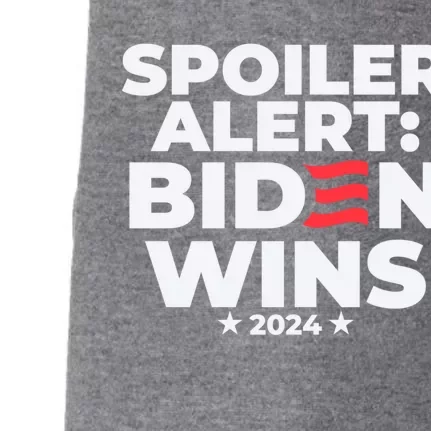 Spoiler Alert Biden Wins 2024 Presidential Election Gift Doggie 3-End Fleece Hoodie