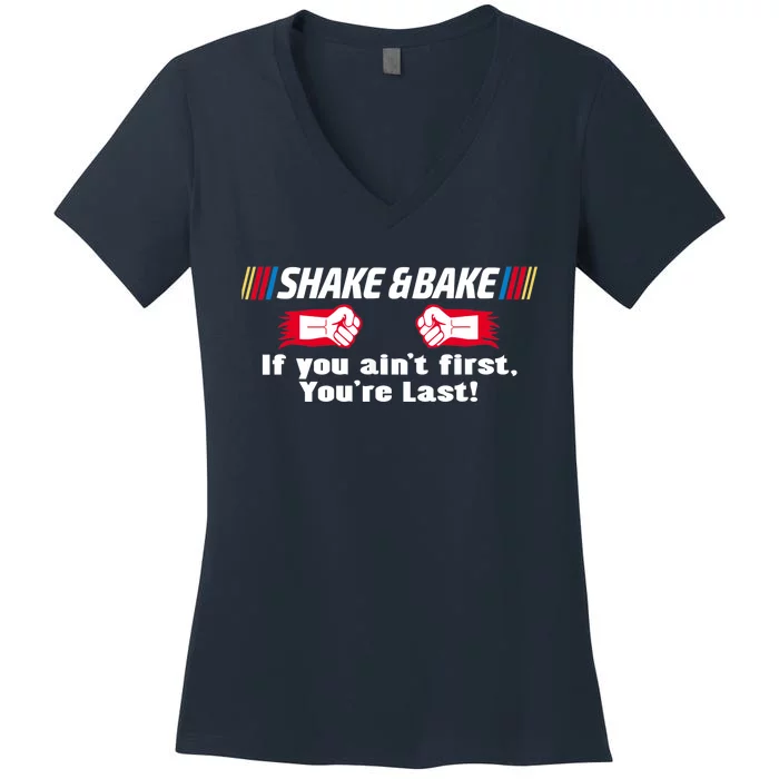 Shake And Bake Funny Family Matching Lover Dad Daughter Son Women's V-Neck T-Shirt