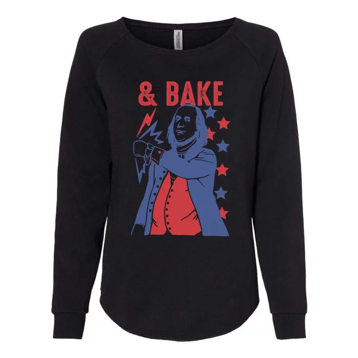 Shake And Bake Funny Couple Matching 4th Of July Bake Womens California Wash Sweatshirt