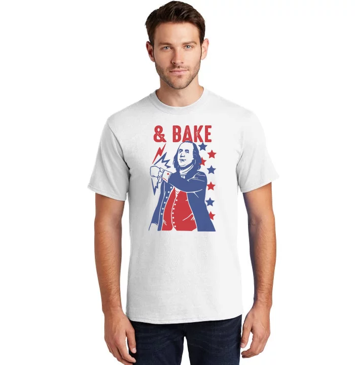 Shake And Bake Funny Couple Matching 4th Of July Bake Tall T-Shirt