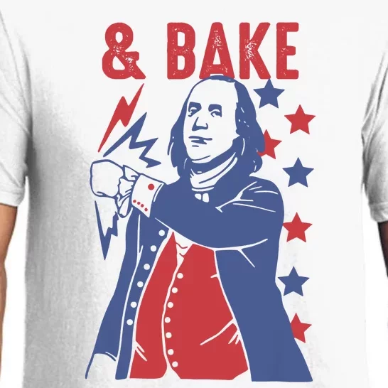 Shake And Bake Funny Couple Matching 4th Of July Bake Pajama Set