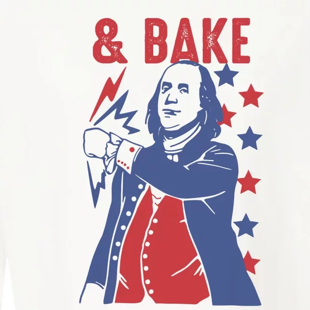 Shake And Bake Funny Couple Matching 4th Of July Bake Cropped Pullover Crew