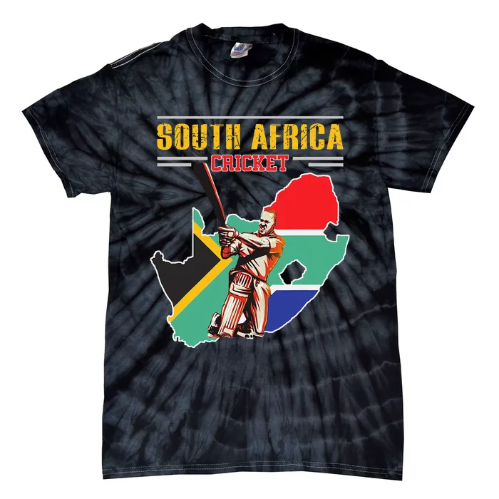 South African Batsman Southafrica Cricket Tie-Dye T-Shirt