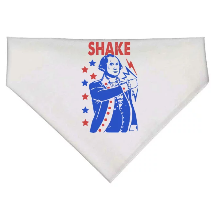 Shake And Bake Benjamin Franklin USA-Made Doggie Bandana