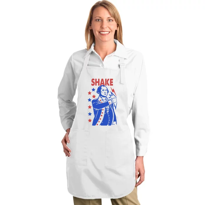 Shake And Bake Benjamin Franklin Full-Length Apron With Pocket