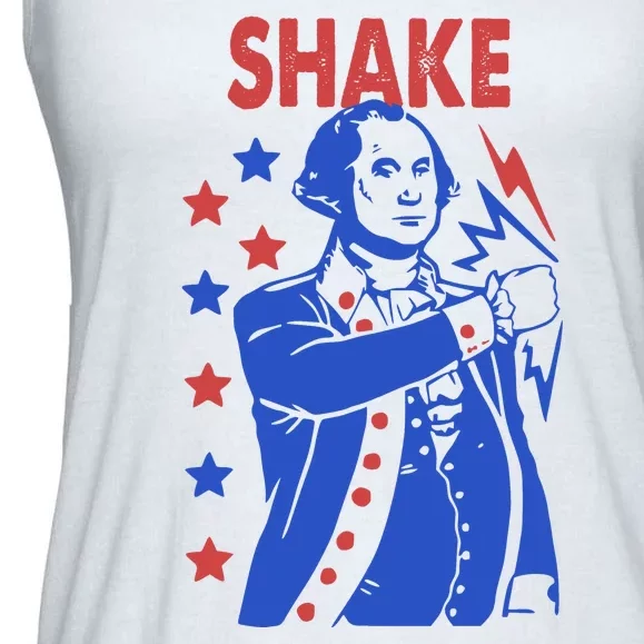 Shake And Bake Benjamin Franklin Ladies Essential Flowy Tank