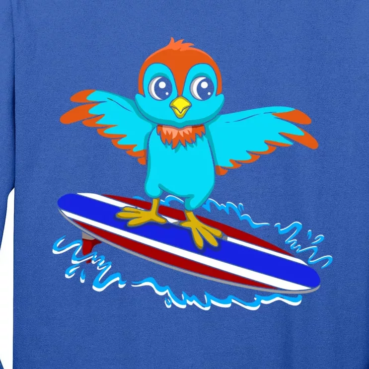 Surfing Animal Bird Lover Ornithology Bird Whisperer Gift Tall Long Sleeve T-Shirt