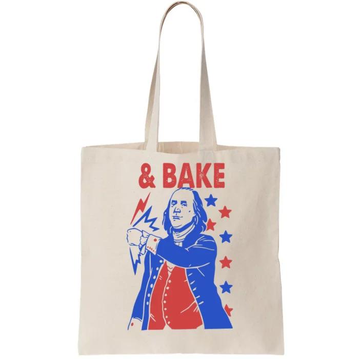 Shake And Bake Benjamin Franklin Tote Bag