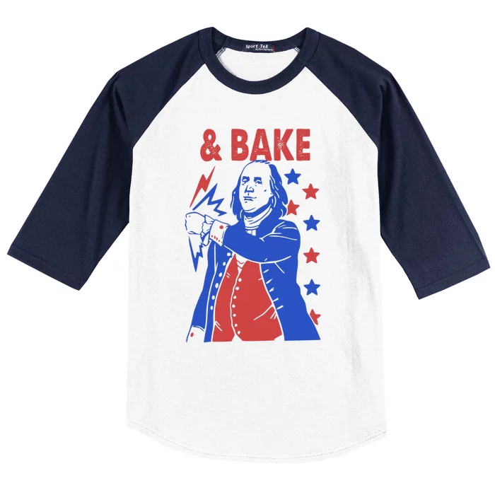 Shake And Bake Benjamin Franklin Baseball Sleeve Shirt