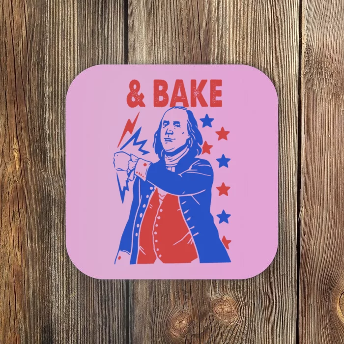 Shake And Bake Benjamin Franklin Coaster