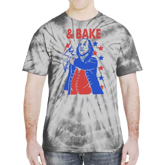 Shake And Bake Benjamin Franklin Tie-Dye T-Shirt