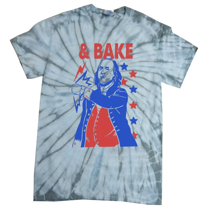 Shake And Bake Benjamin Franklin Tie-Dye T-Shirt