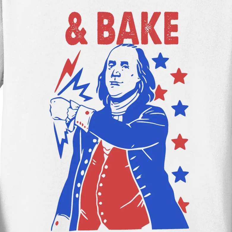 Shake And Bake Benjamin Franklin Kids Long Sleeve Shirt