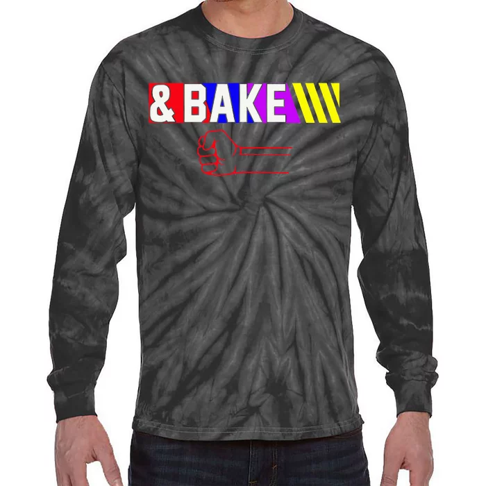 Shake And Bake Funny Family Matching Lover Dad Daughter Tie-Dye Long Sleeve Shirt