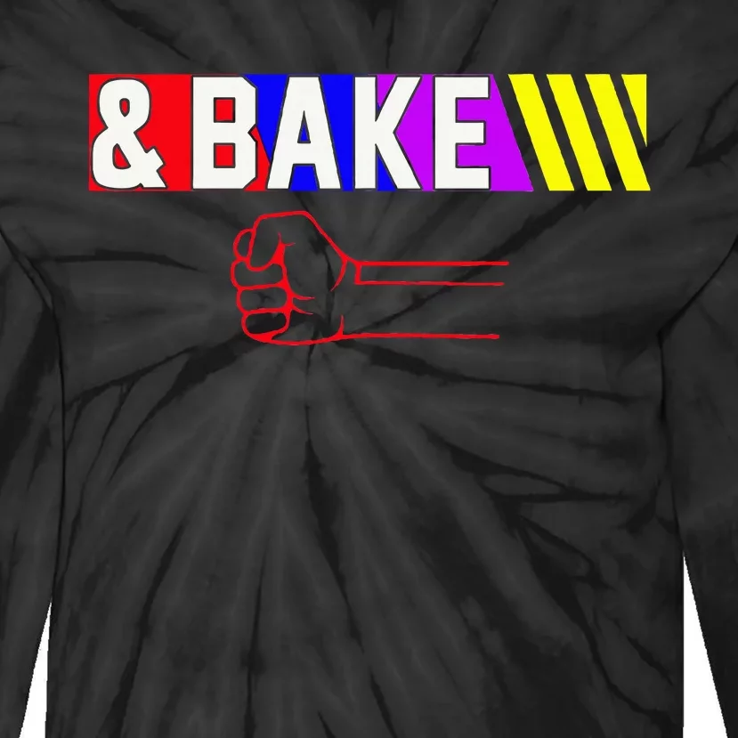 Shake And Bake Funny Family Matching Lover Dad Daughter Tie-Dye Long Sleeve Shirt